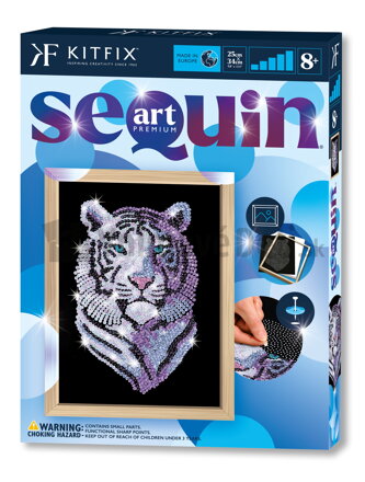 Napichovanie flitrov Biely tiger