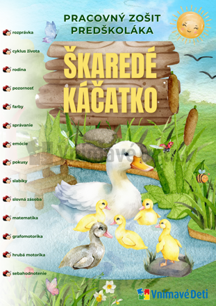 Škaredé káčatko - pracovný zošit predškoláka