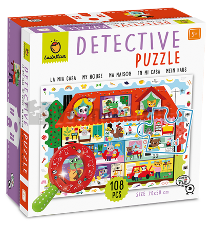 Detektívne puzzle s lupou Môj dom