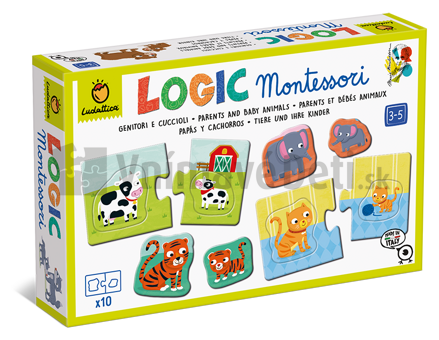 Logické dvojice Rodičia a mláďatá - Montessori