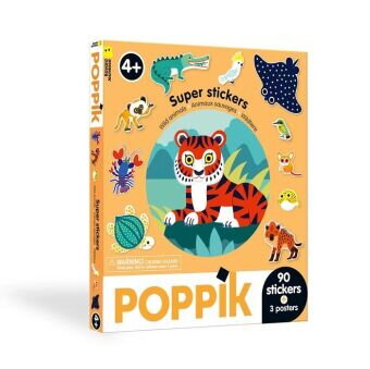 Divoké zvieratá - box s nálepkami