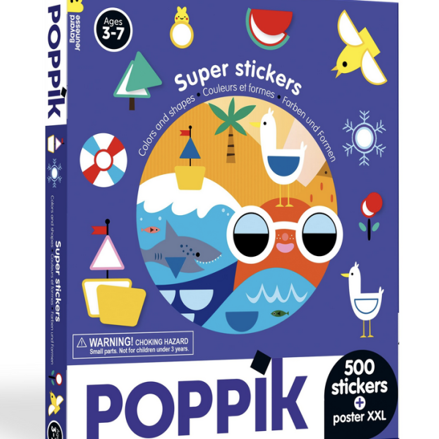 Farby  tvary - box s nálepkami