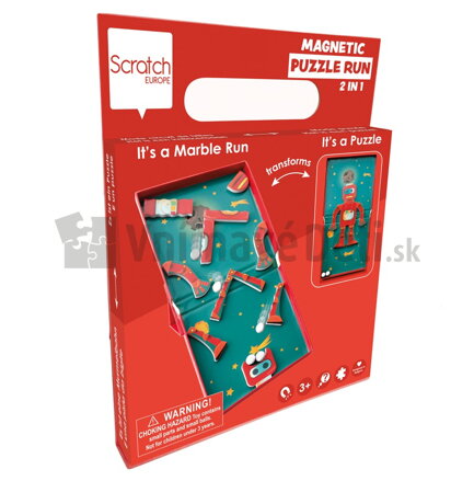 Magnetické puzzle s dráhou - Robot