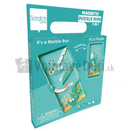 Magnetické puzzle s dráhou - Veľryba