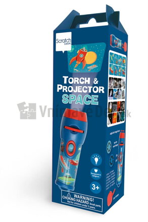 Vesmír - baterka s projektorom