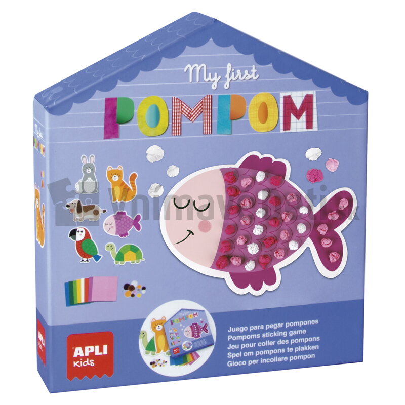 Zvieratká s pompom guľôčkami - kreatívna sada Zvieratká s pompom guľôčkami - kreatívna sada