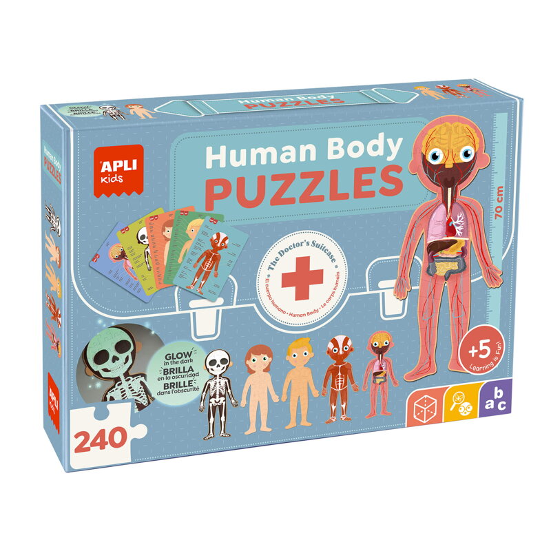 5x Ľudské telo - edukatívne puzzle