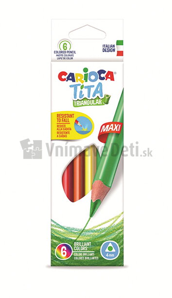 Trojhranné farbičky Tita Maxi 6