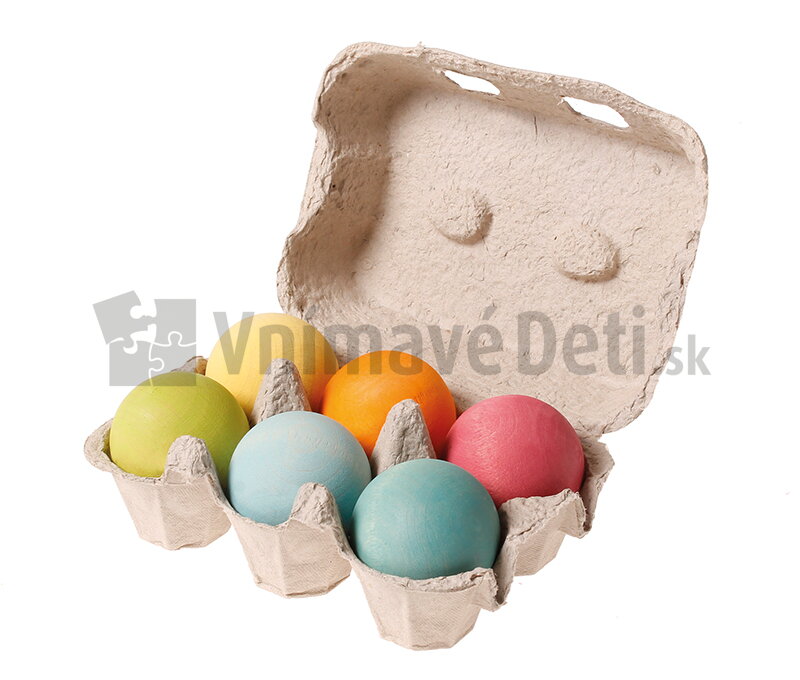 Pastelové drevené guľôčky 6