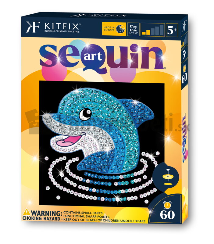 Napichovanie flitrov Delfín 60