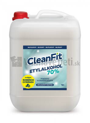 CleanFit ETYLALKOHOL citrón 70% 10l