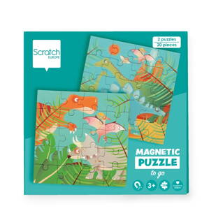 Magnetické puzzle - Dinosaury