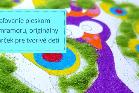 Maľovanie pieskom z mramoru, originálny darček pre tvorivé deti