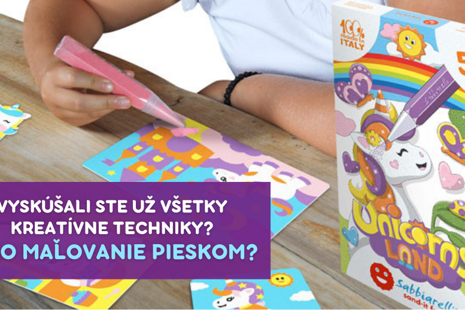 Vyskúšali ste už všetky kreatívne techniky? A čo maľovanie pieskom?