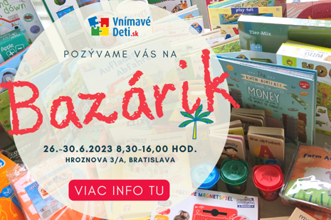 Pozývame vás na Bazárik!