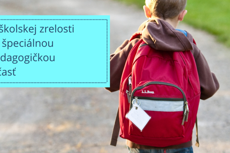 O školskej zrelosti so špeciálnou pedagogičkou, 1. časť