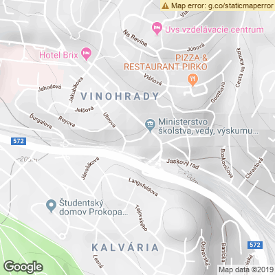 Google map: Hroznová 3/A Bratislava